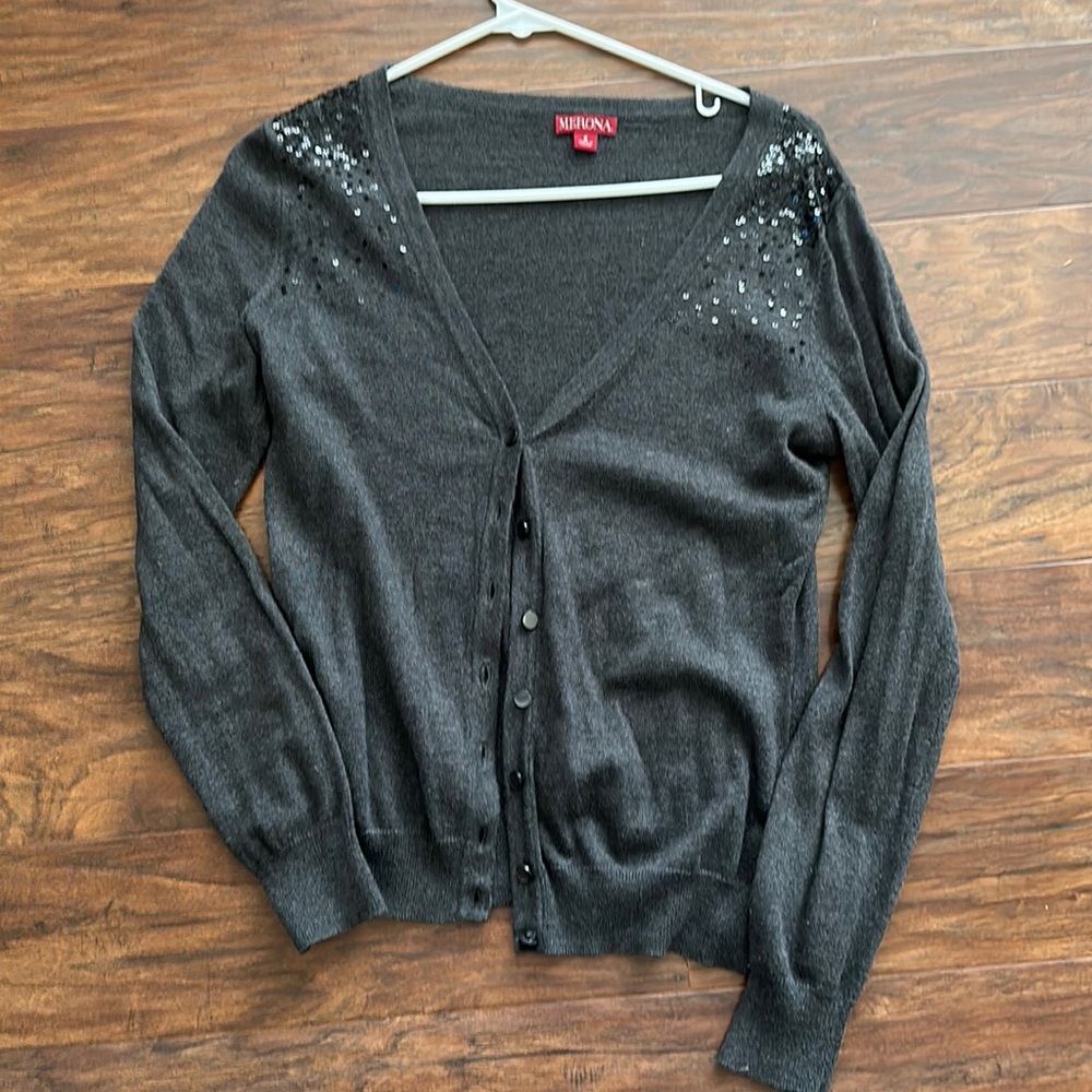 Merona Dark Grey Cardigan